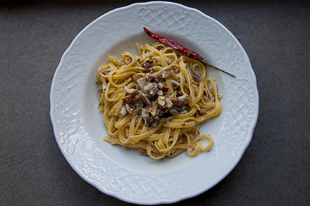 Macarrão com sarde - Bertazzoni